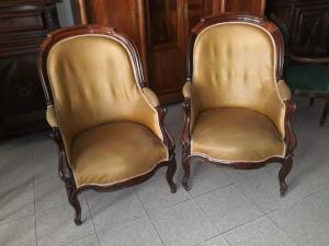 Par de poltronas Carlos X